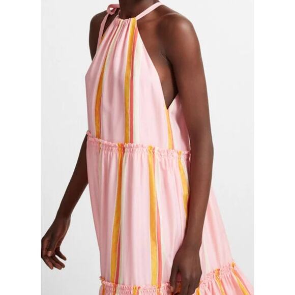 Club Monaco Amirra Silk midi Dress - Picture 3 of 11